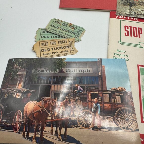 Vintage Arizona Travel Memorabilia Set Featuring 1962 Helldorado Program Tickets - Picture 7 of 15